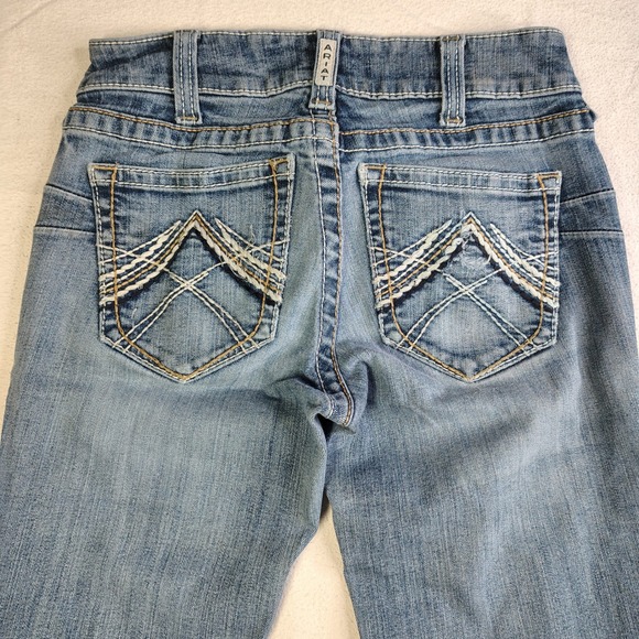 Ariat REAL Jeans Women 26R Mid Rise Stretch Whipstitch Boot Cut Western 10014022 - Picture 8 of 16